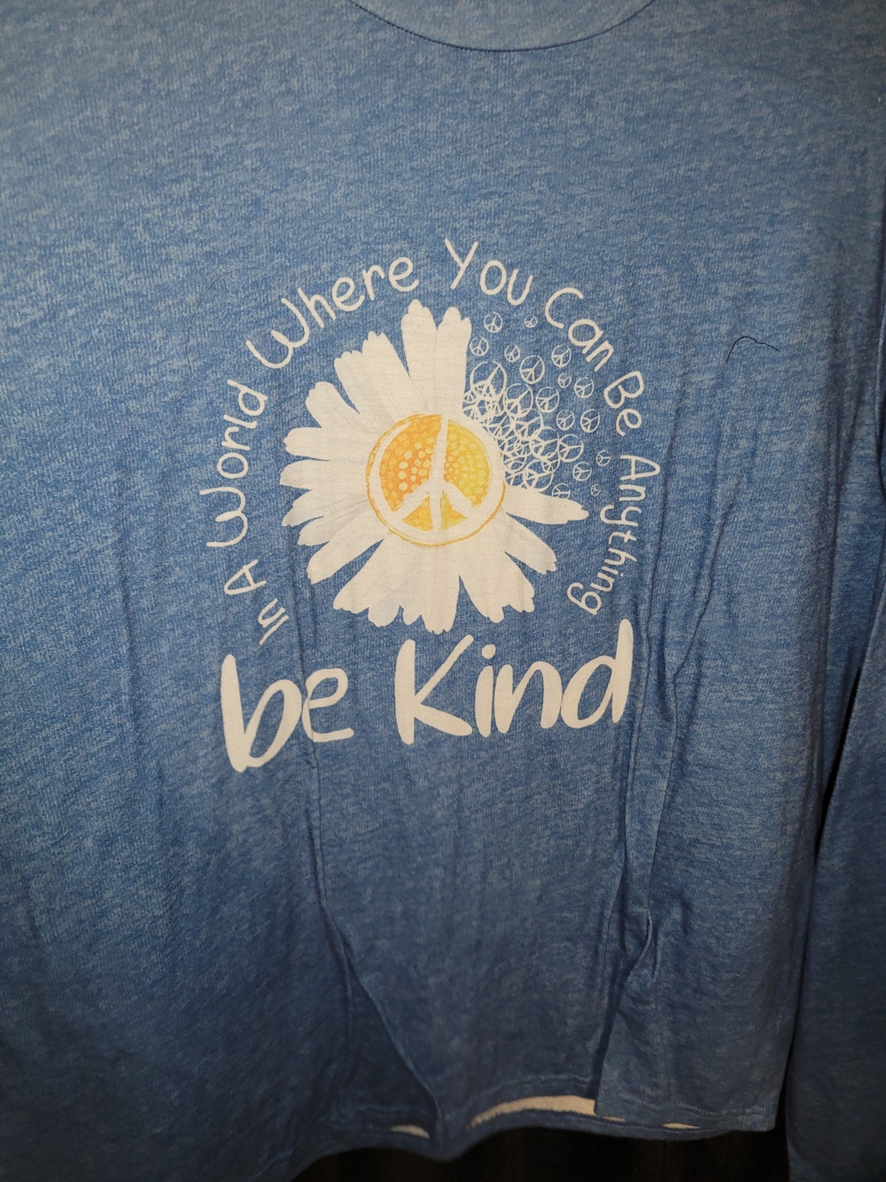 Source Unknown Blue 'Be Kind' Daisy Long Sleeve Tee